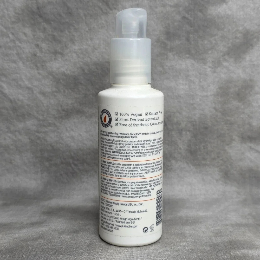 ABBA Smoothing Blow Dry Lotion, 5.1 oz Tames Frizz‎ + Enhance Shine